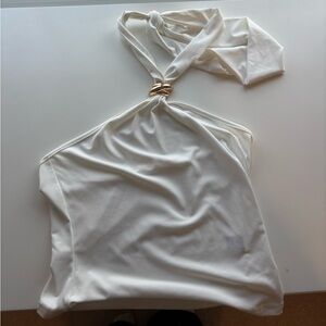Shein White Halter Top